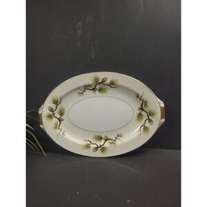 Vintage Narumi China Shasta Pine Cream, Platter 12"